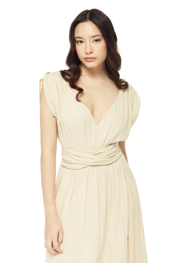 Blanca Pamuk Elbise - 4148