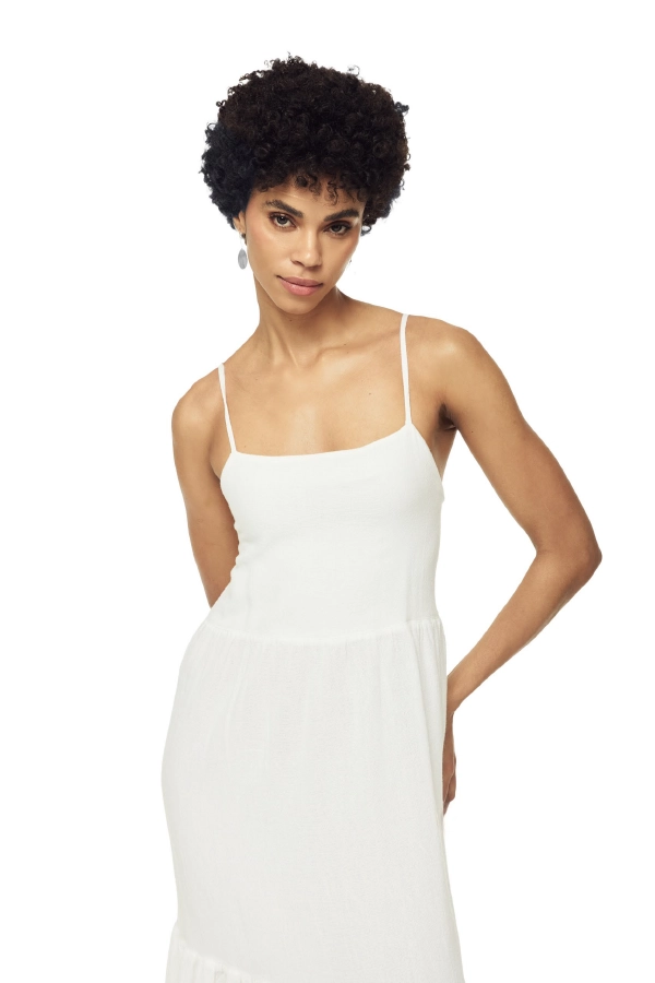 Blanca Pamuk Elbise - 4159