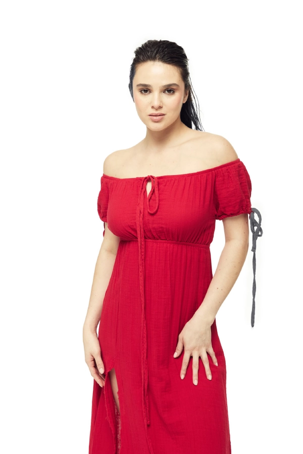 Blanca Pamuk Elbise - 4165